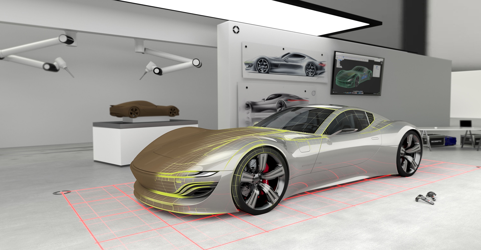 A glimpse into the car design studio of the future