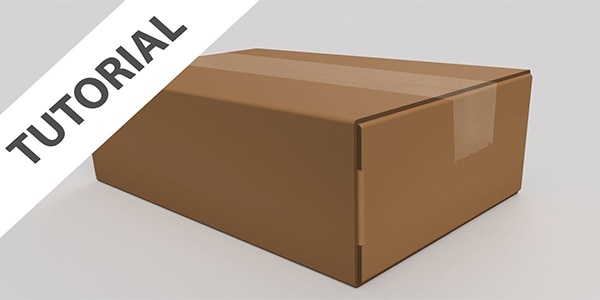 Tutorial: cardboard box design with sheet metal