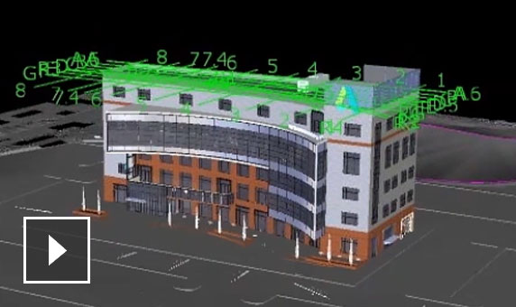 Video: Move a building model into a site design, then use the same model to visualize and analyze the design