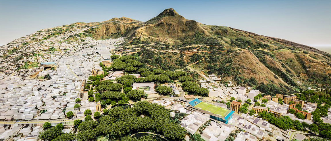 Model of site development in Medellín, Colombia